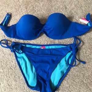 Blue Victoria secret bikini